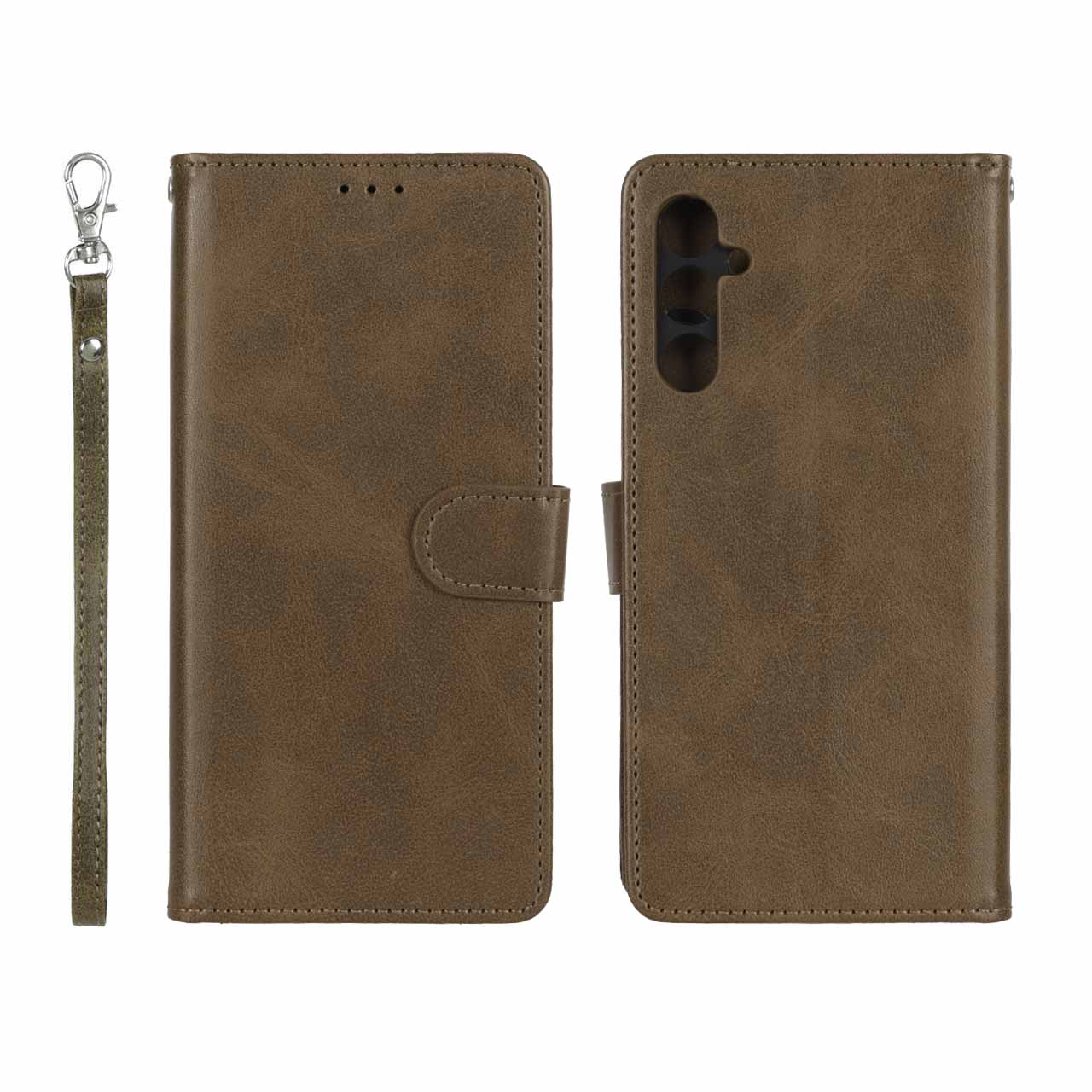کیف موبایل مگنتی درجه یک MNC مدل Samsung Galaxy A24 - سبز زیتونی