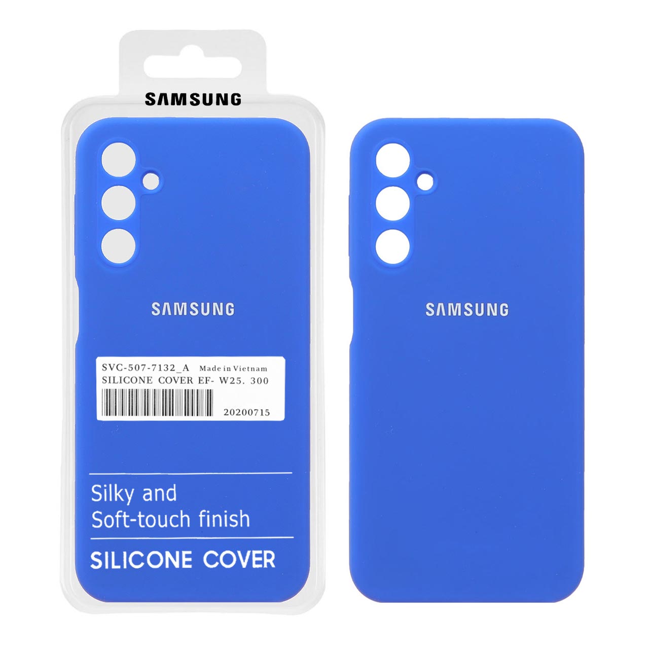 قاب سیلیکونی پاک کنی اورجینال درجه یک Samsung Galaxy A24 - آبی کاربنی
