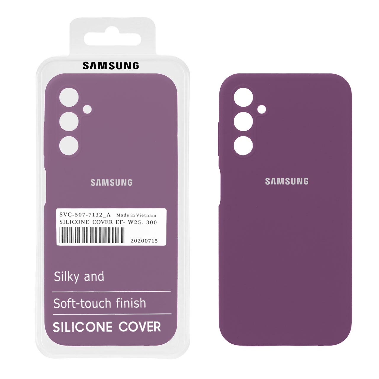 قاب سیلیکونی پاک کنی اورجینال درجه یک Samsung Galaxy A25 5G - ارغوانی