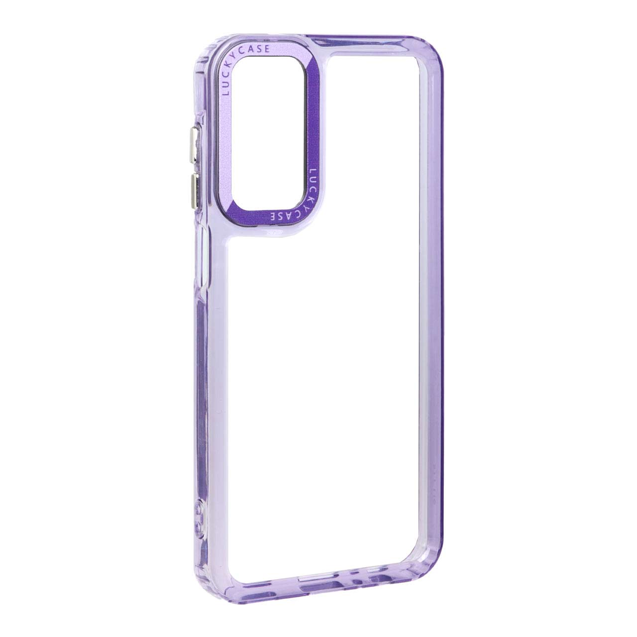 قاب پشت سخت شفاف Lucky Case مدل Samsung Galaxy A15 - بنفش