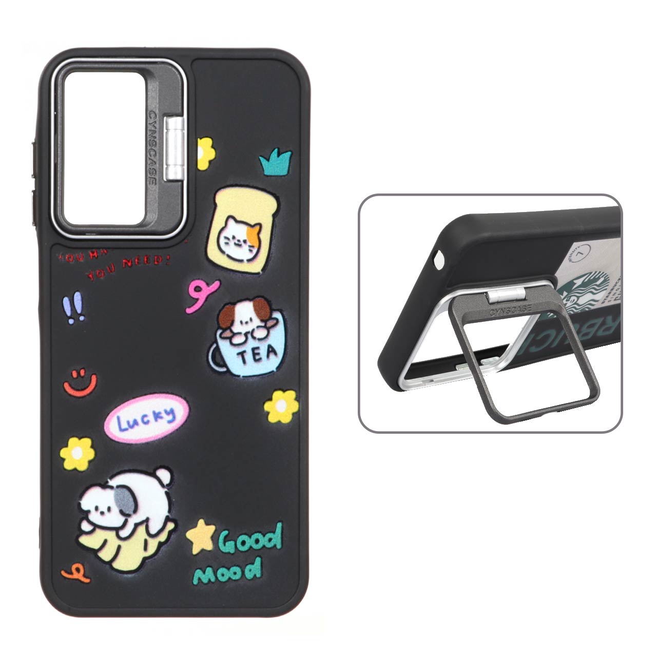قاب Cyns Case هولدر استندشو طرح دار Samsung Galaxy A15