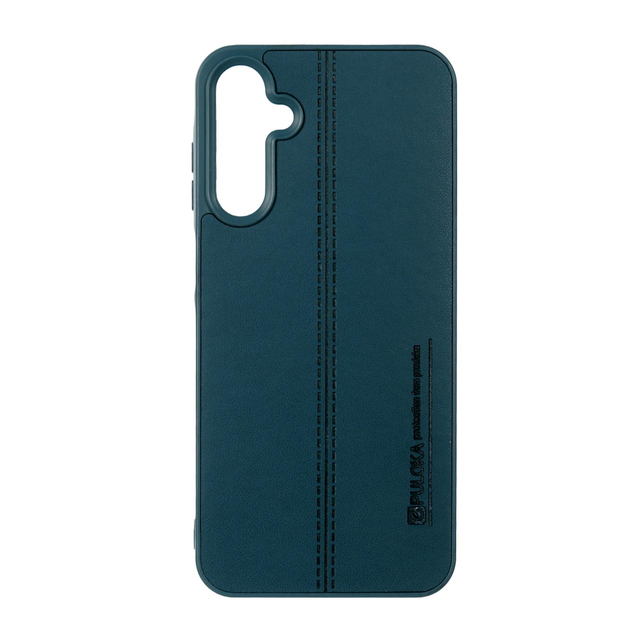 قاب Puloka طرح چرم دوخت دار Samsung Galaxy A15 - سبز