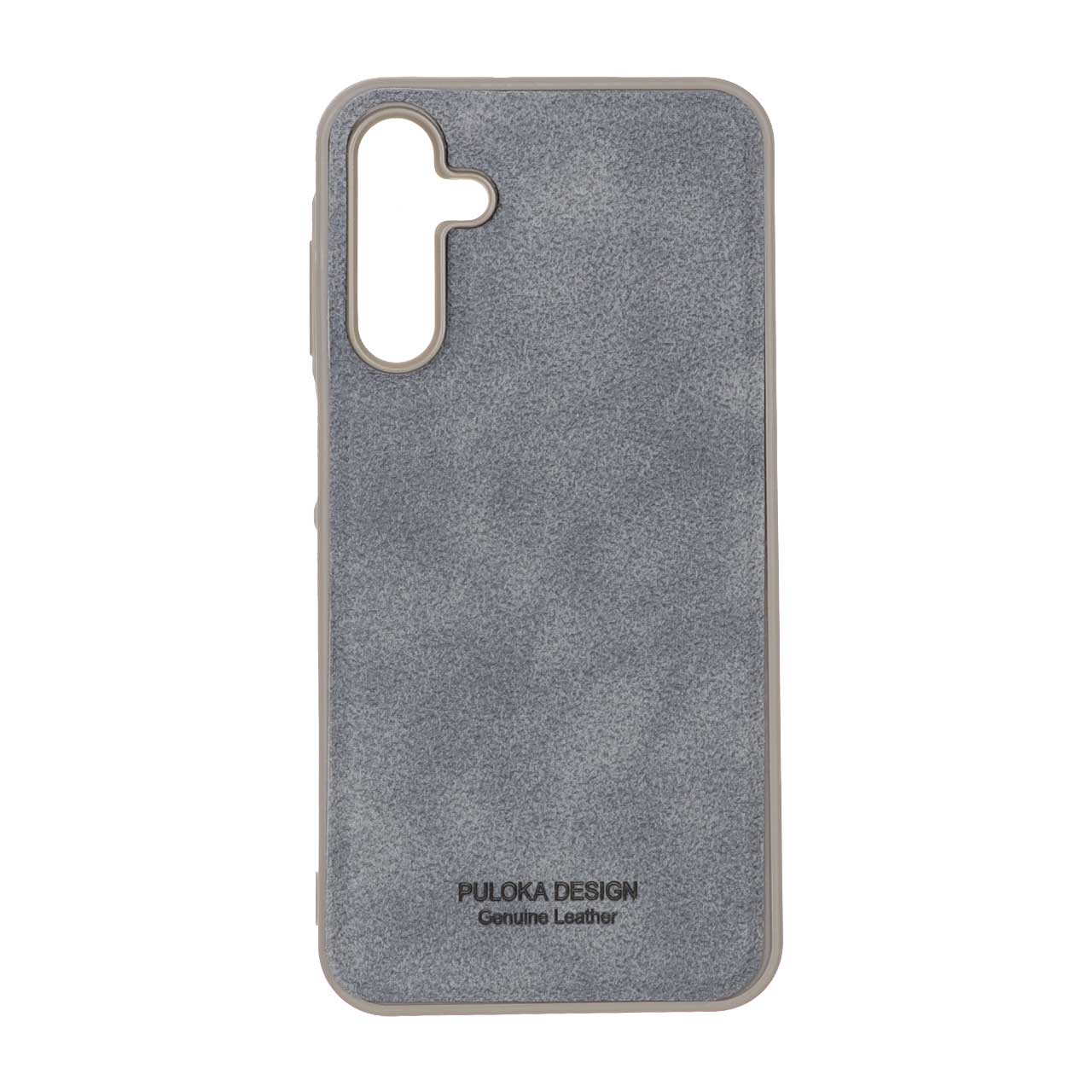 قاب طرح چرم Puloka Design مدل Samsung Galaxy A15 - خاکستری