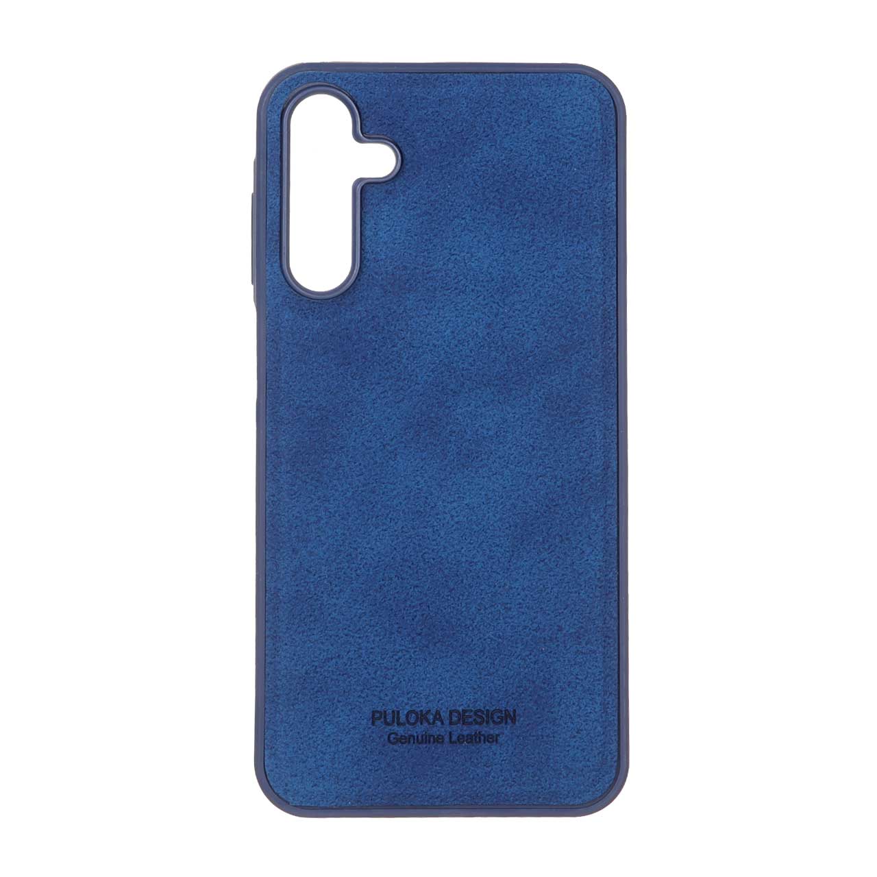 قاب طرح چرم Puloka Design مدل Samsung Galaxy A15 - آبی کاربنی