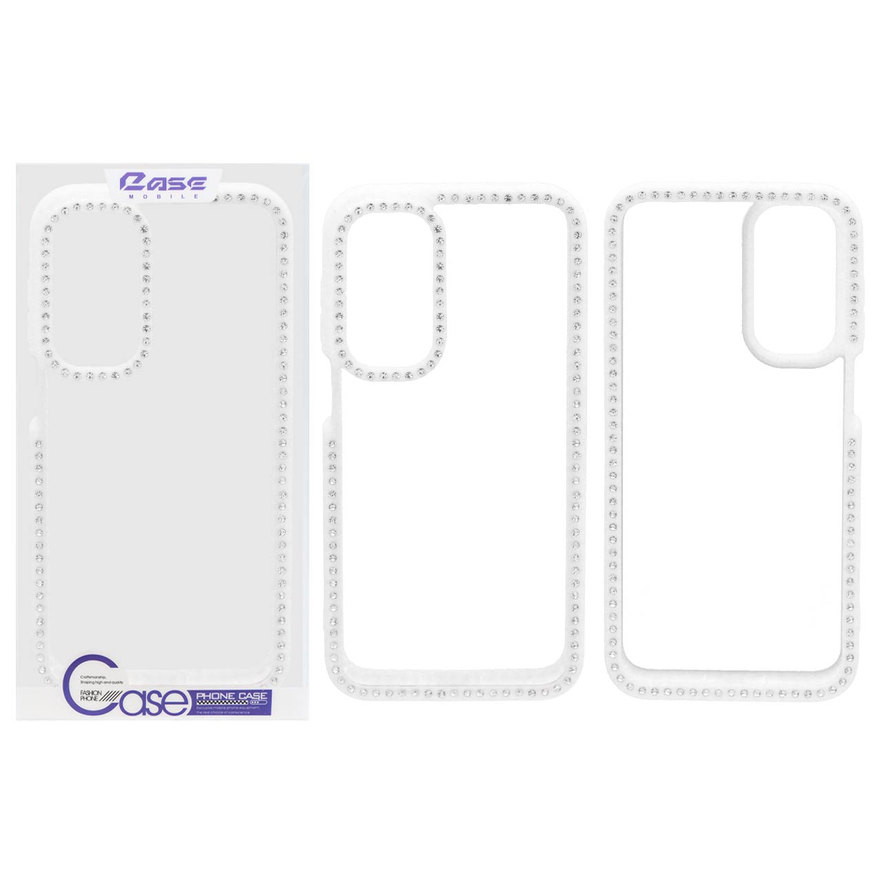 قاب Jewelry دور نگین Samsung Galaxy A16 - سفید