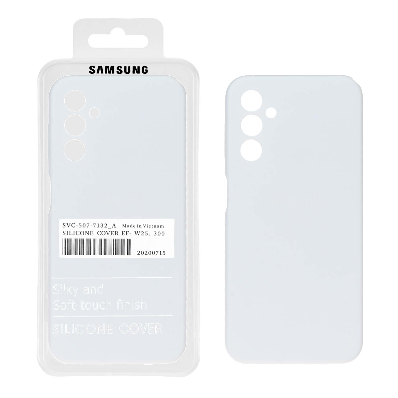 قاب سیلیکونی پاک کنی اورجینال درجه یک Samsung Galaxy A14 - سفید