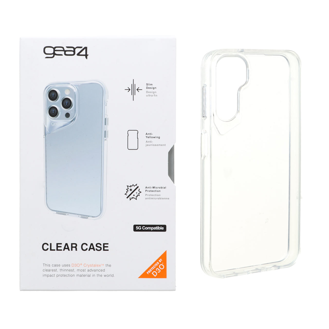 قاب gear4 پشت سخت شفاف Samsung Galaxy A14