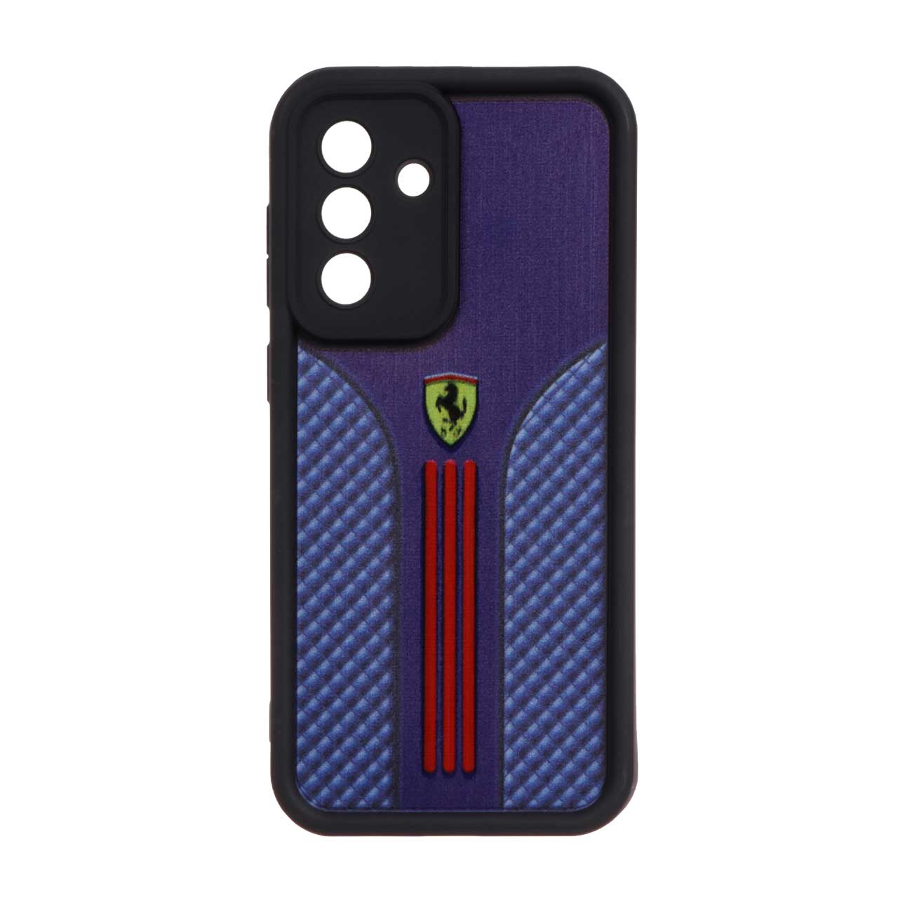 قاب Solid Case طرح فراری Samsung Galaxy A36 - آبی کاربنی