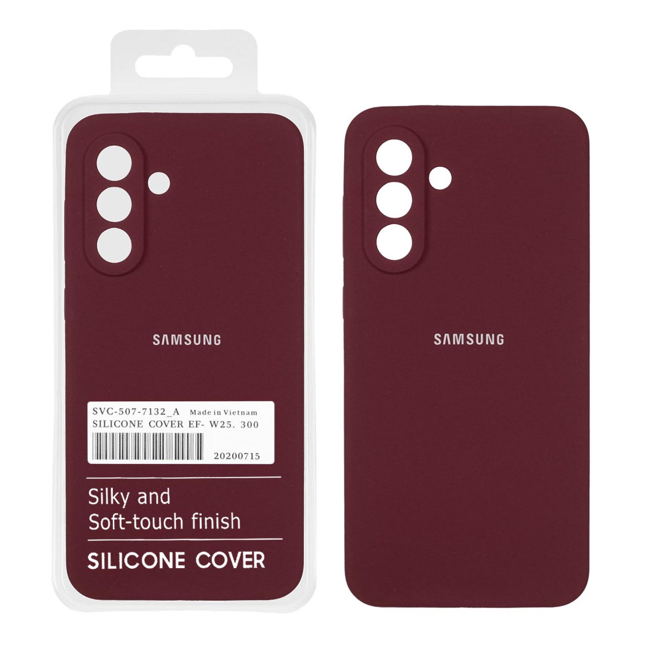 قاب سیلیکونی پاک کنی اورجینال درجه یک Samsung Galaxy A36 - زرشکی