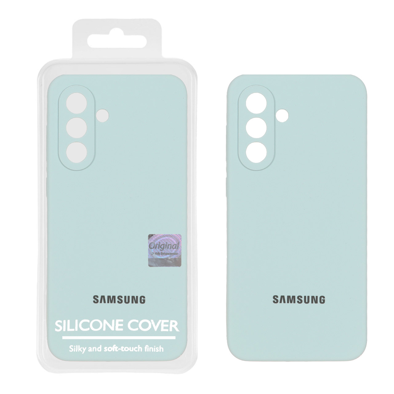 قاب سیلیکونی پاک کنی اورجینال Master Quality مدل Samsung Galaxy A36 - آبی کبریتی