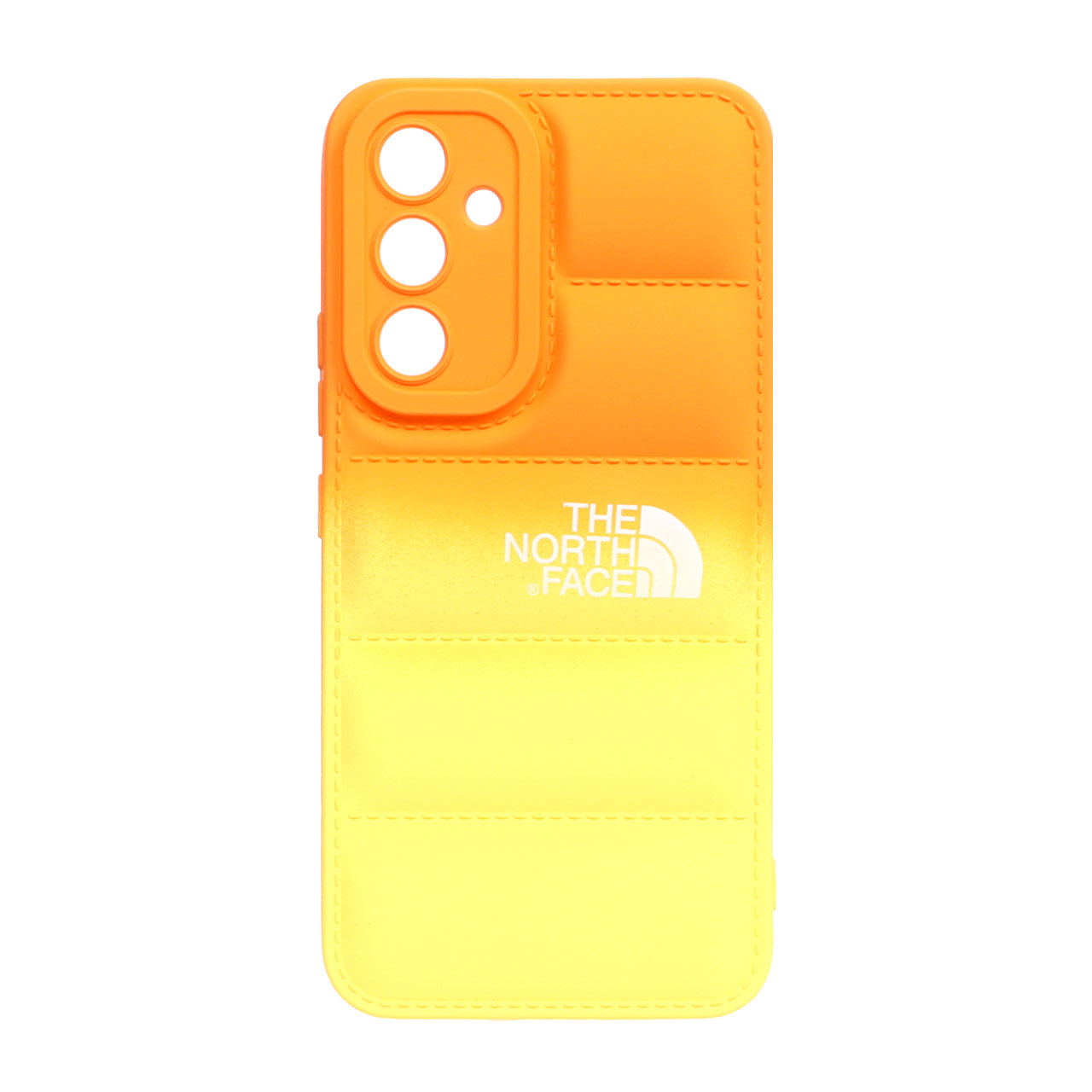 قاب پافر North Face دو رنگ Samsung Galaxy A34 - نارنجی زرد