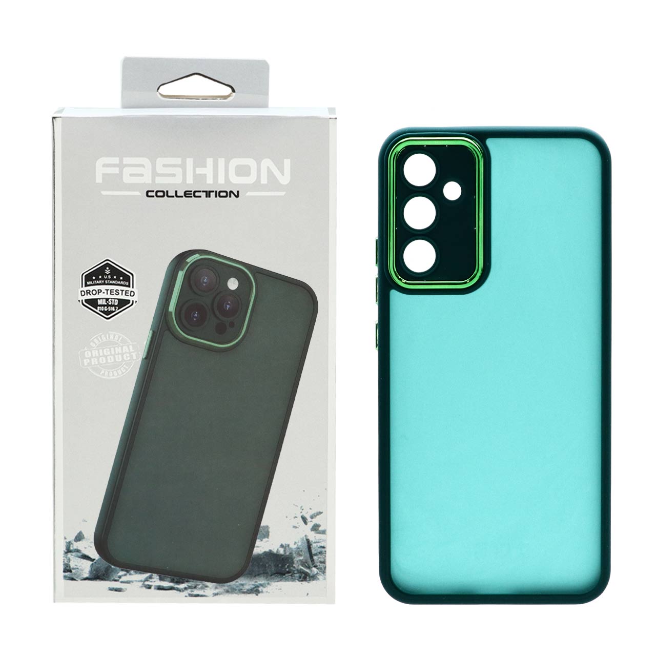 قاب Fashion Case مات متال آیرون Samsung Galaxy A34 - سبز