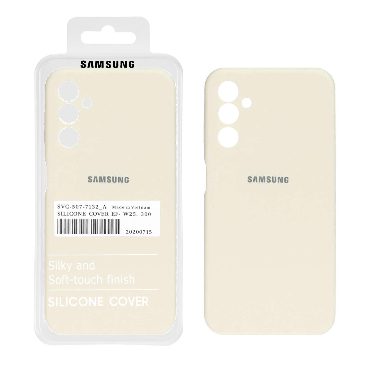قاب سیلیکونی پاک کنی اورجینال درجه یک Samsung Galaxy A14 - کرم