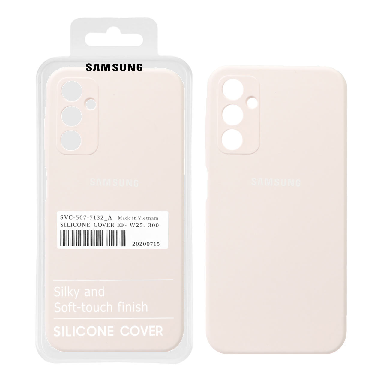 قاب سیلیکونی پاک کنی اورجینال درجه یک Samsung Galaxy A14 - صورتی روشن