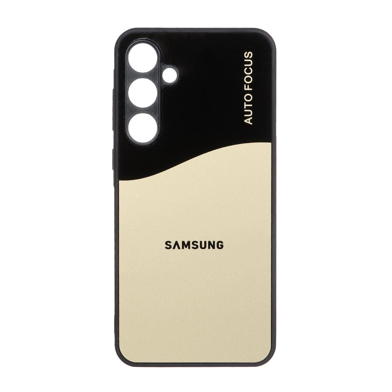 قاب محافظ لنزدار PVD دو رنگ Samsung Galaxy A55 - طلایی