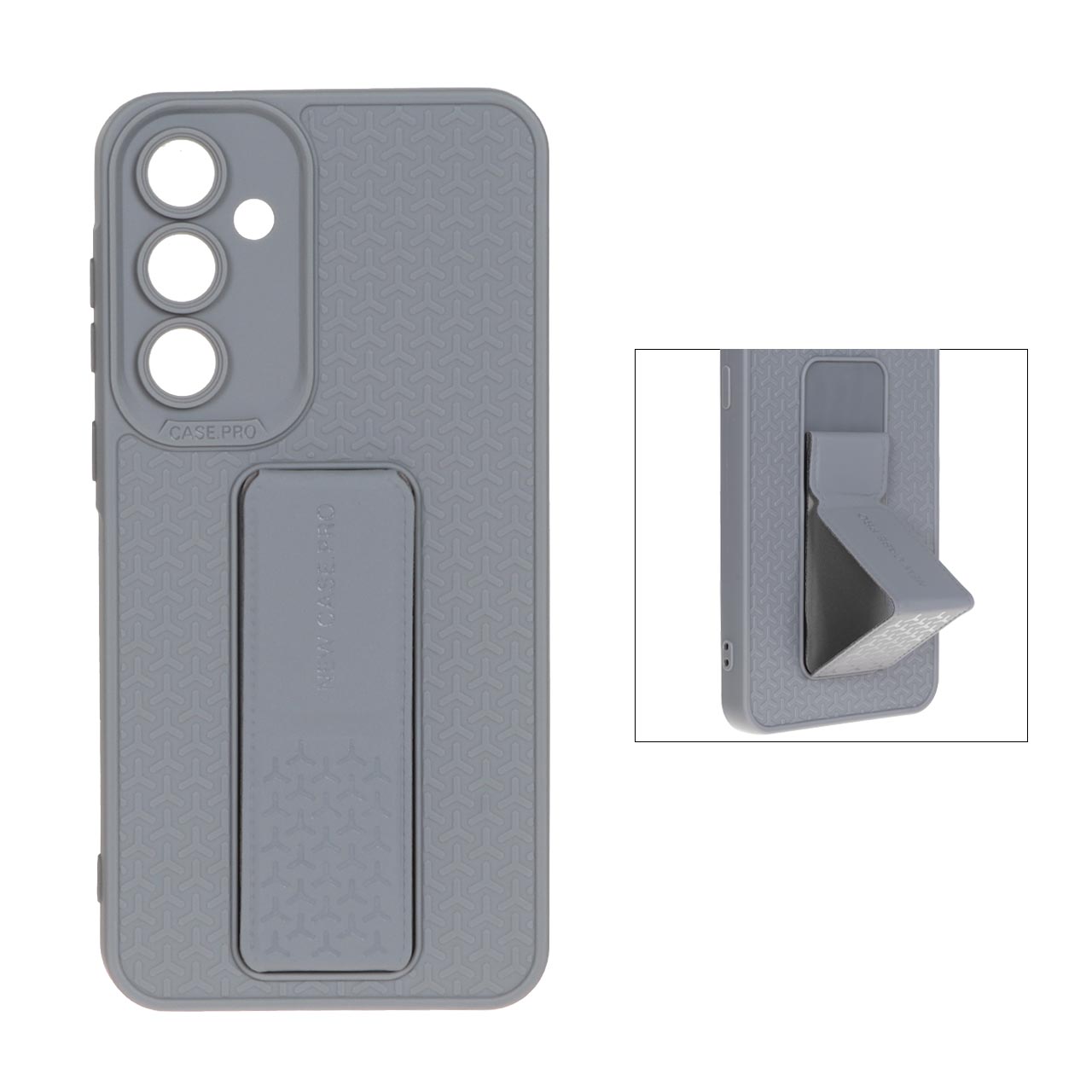 قاب New Case Pro استند مگنتی Samsung Galaxy A55 - طوسی