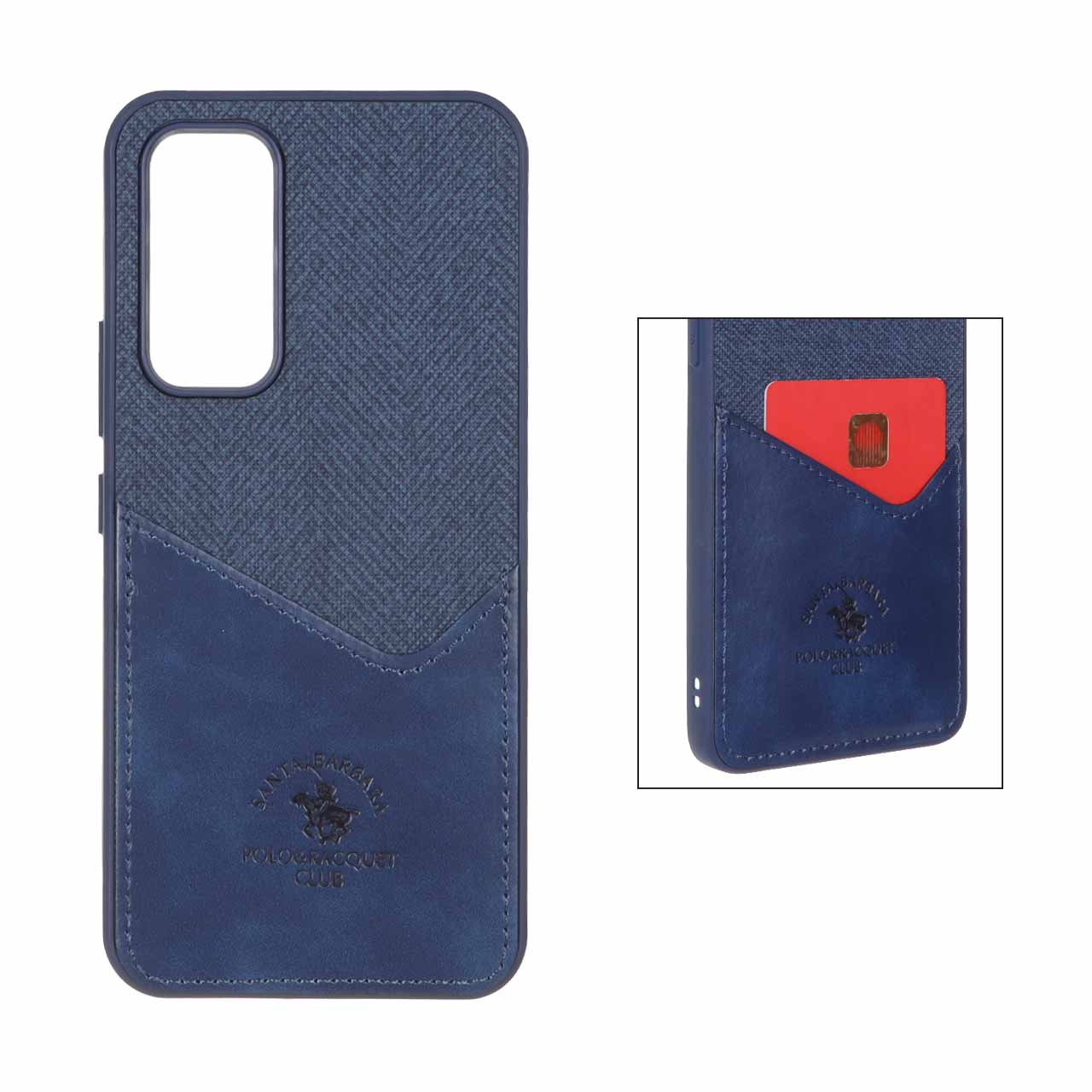 قاب چرمی POLO جاکارتی دوخت دار Samsung Galaxy A54 - سرمه ای
