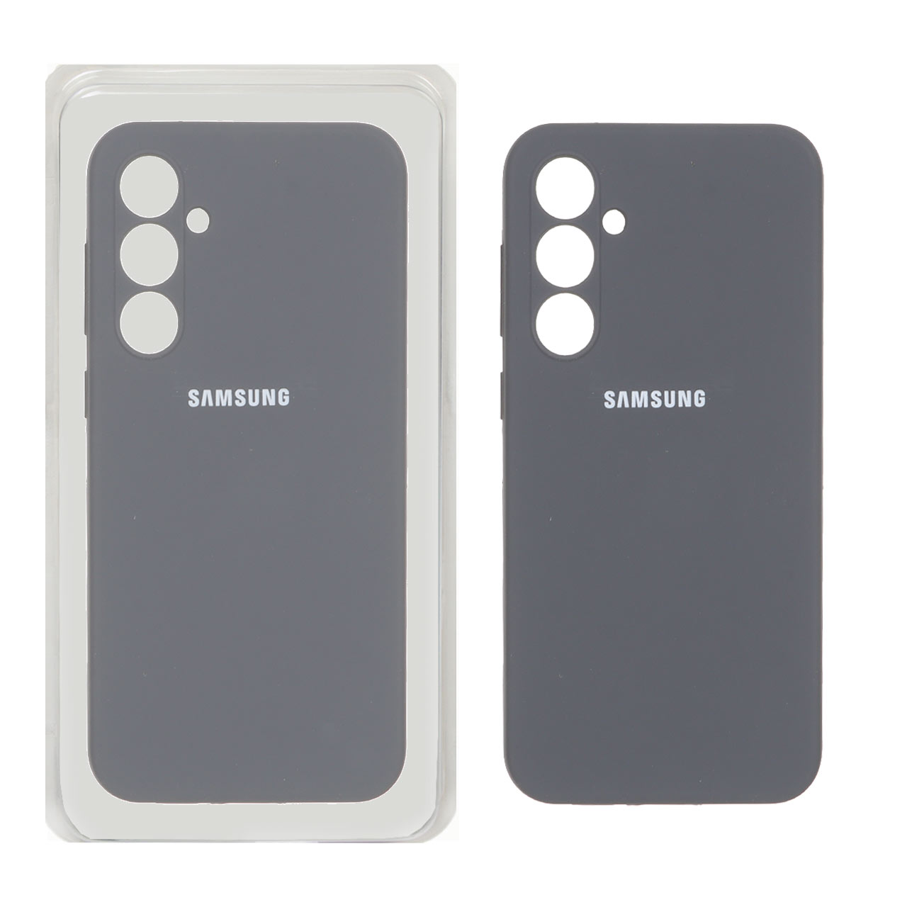 قاب سیلیکونی پاک کنی محافظ لنزدار اورجینال Samsung Galaxy S23 FE - خاکستری