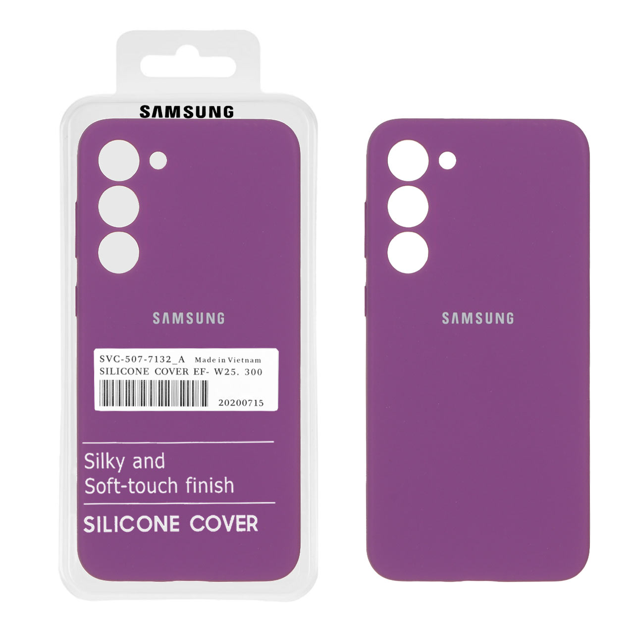 قاب سیلیکونی پاک کنی اورجینال درجه یک Samsung Galaxy S23 Plus - ارغوانی