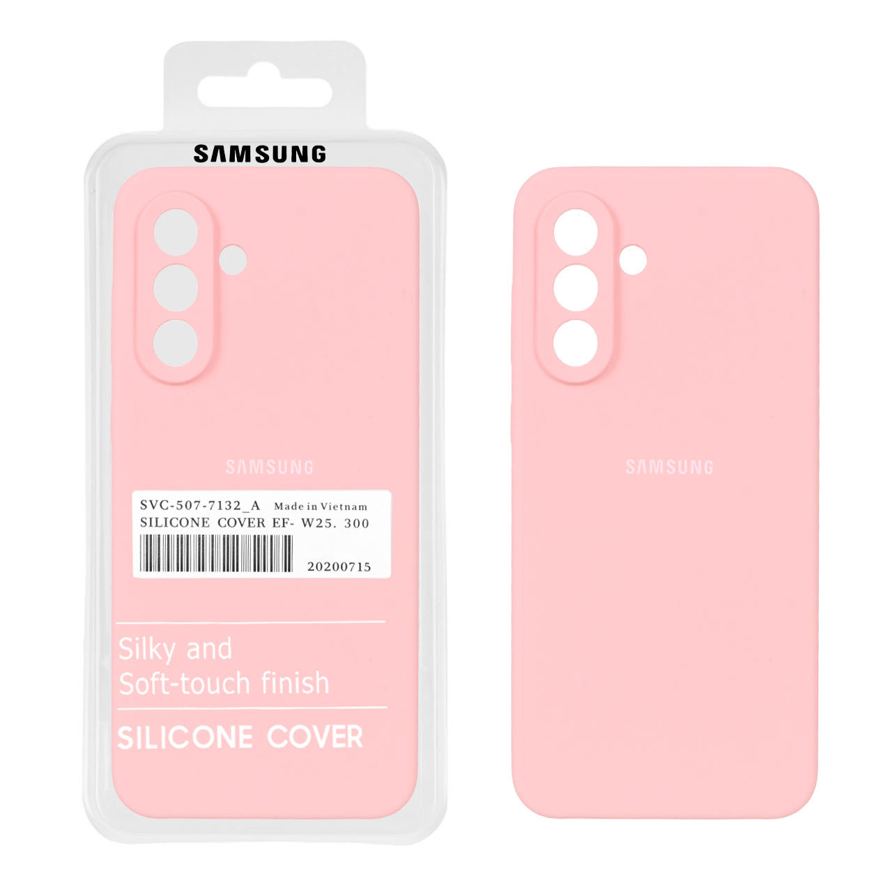 قاب سیلیکونی پاک کنی اورجینال درجه یک Samsung Galaxy A56 - گلبهی