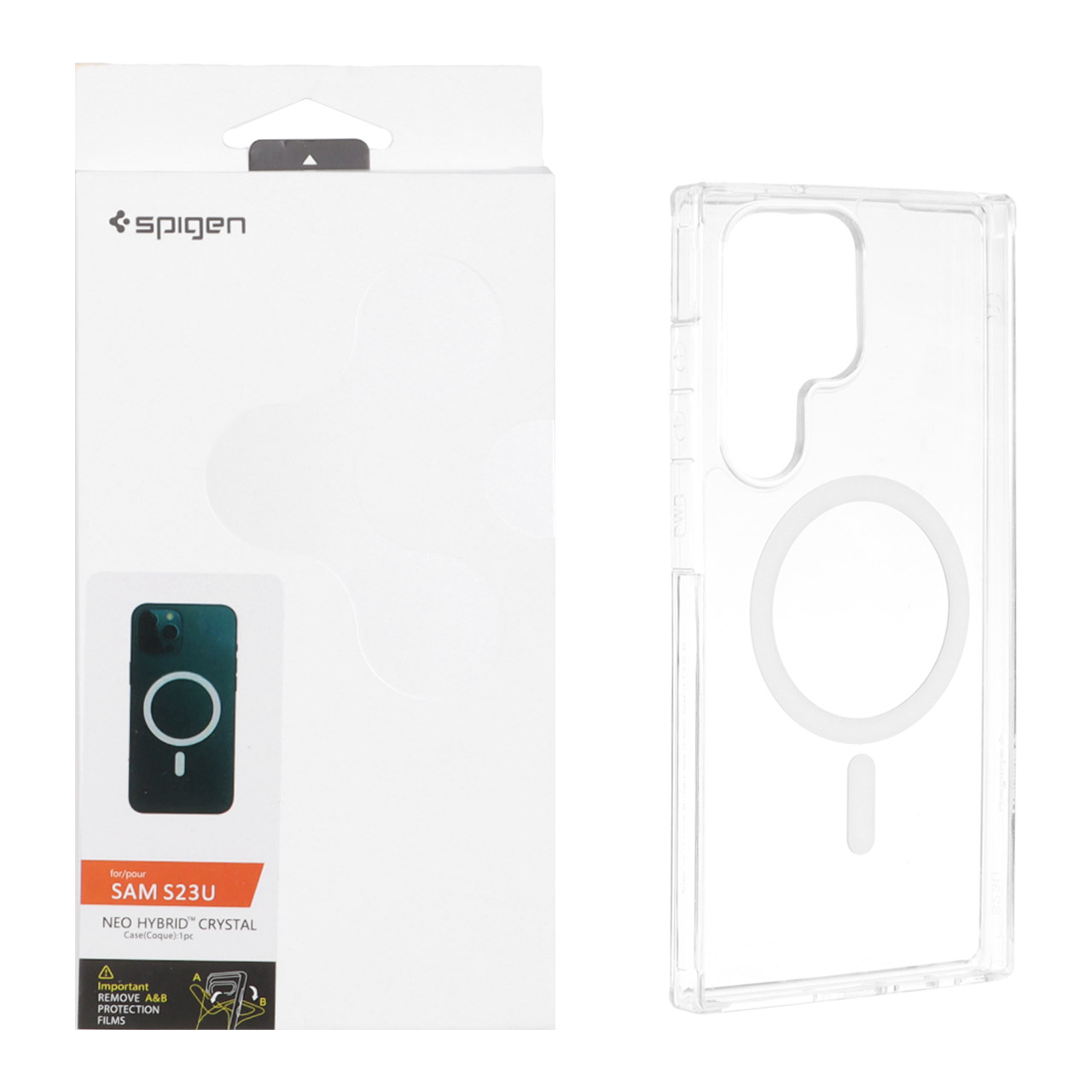 قاب Spigen اورجینال شفاف NEO HYBRID Magsafe مدل Samsung Galaxy S23 Ultra