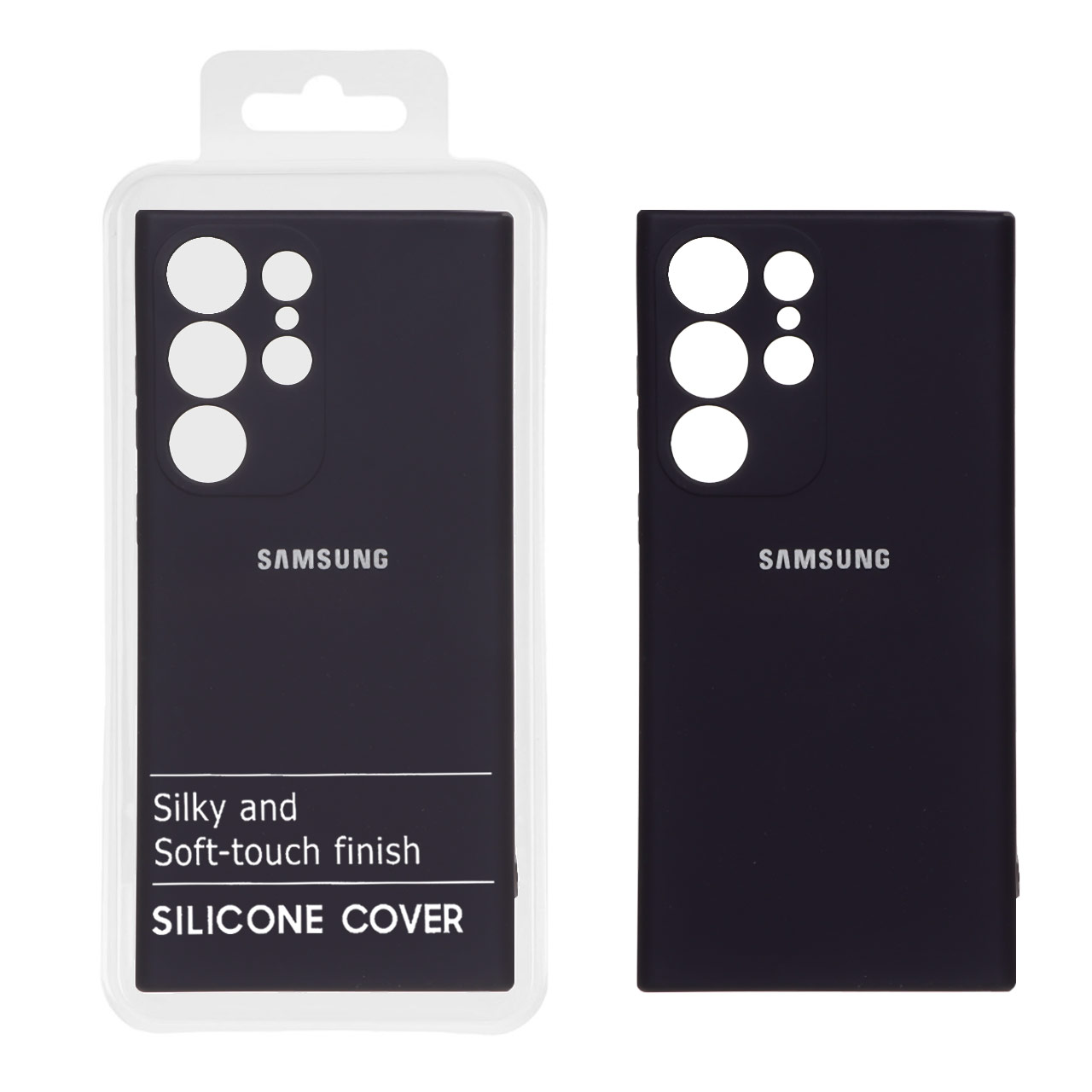 قاب نیو سیلیکون محافظ لنزدار Samsung S23 Ultra -RFF - سرمه ای تیره
