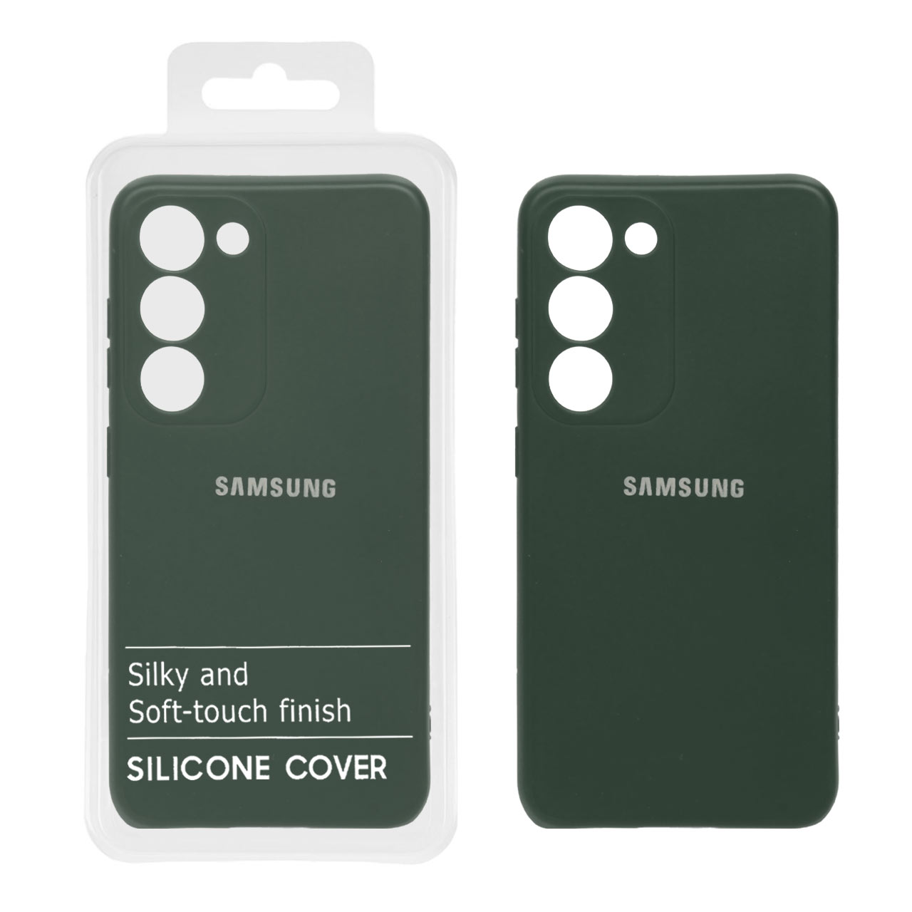 قاب نیو سیلیکون محافظ لنزدار Samsung S23 -RFF - سبز