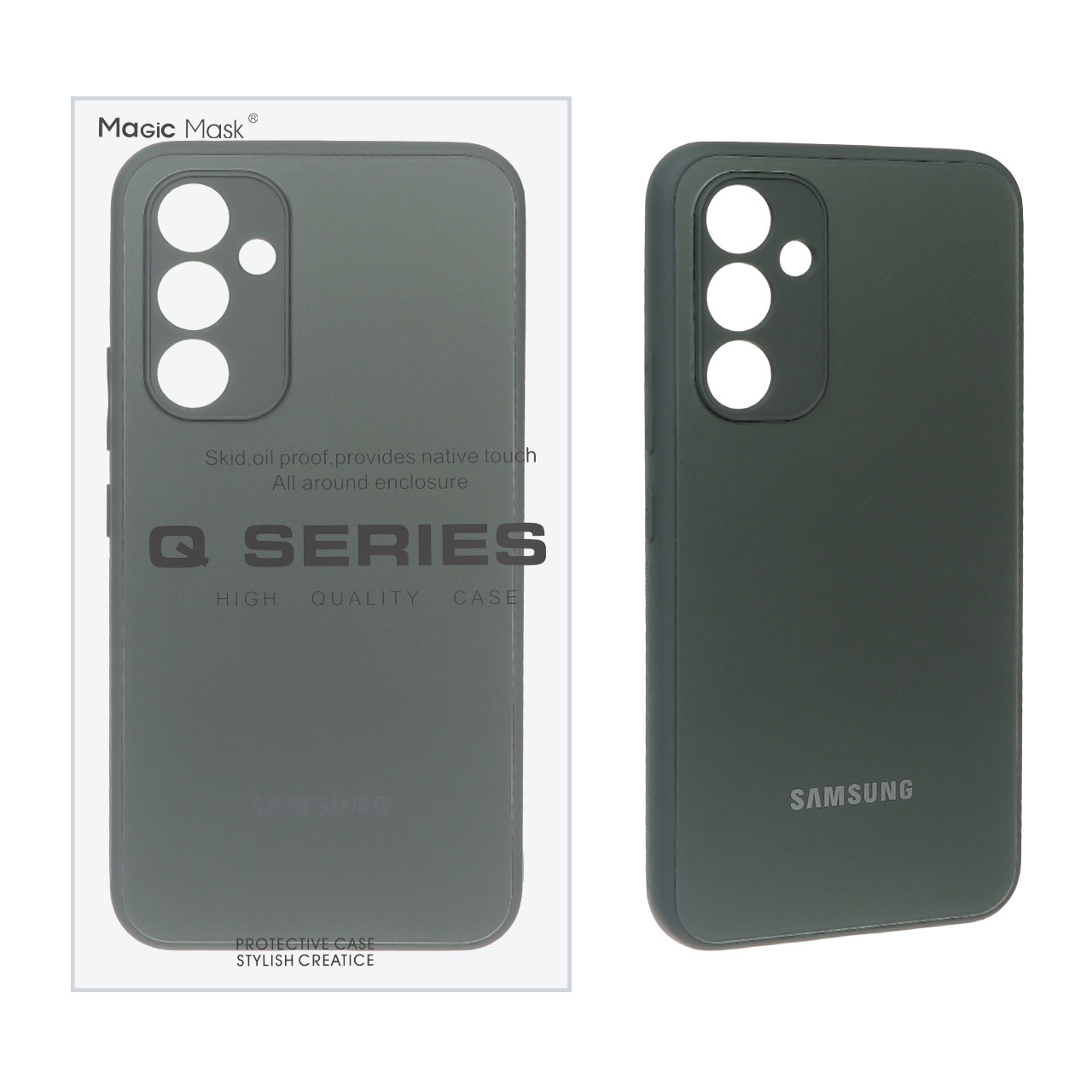 قاب اورجینال PVD ضدخش Magic Mask مدل Samsung Galaxy S23 FE - سبز