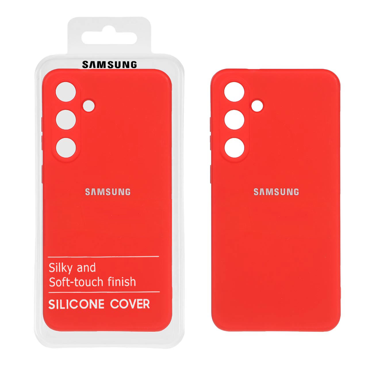 قاب نیو سیلیکون محافظ لنزدار Samsung Galaxy S24 plus - RFF - آلبالویی