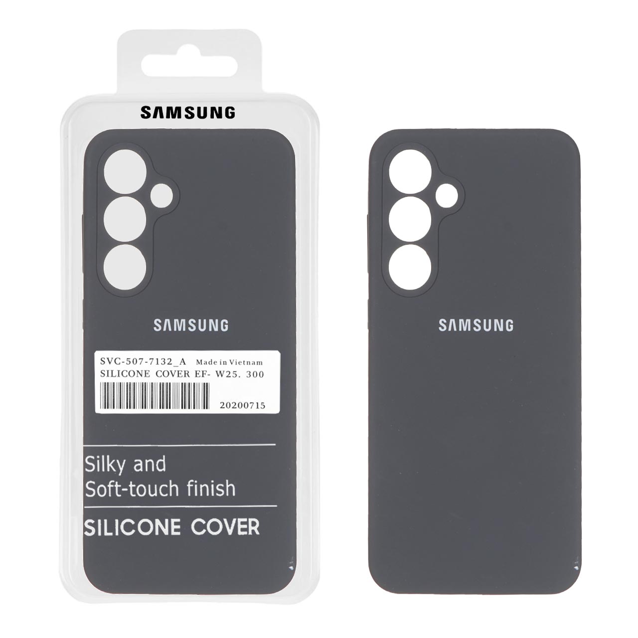 قاب سیلیکونی پاک کنی اورجینال درجه یک Samsung Galaxy S24 FE - خاکستری