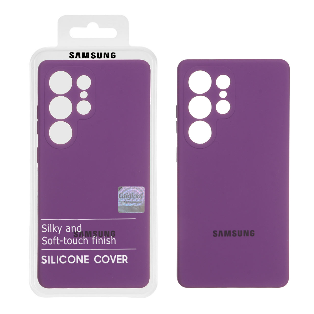 قاب سیلیکونی پاک کنی اورجینال Master Quality مدل Samsung Galaxy S25 Ultra - ارغوانی