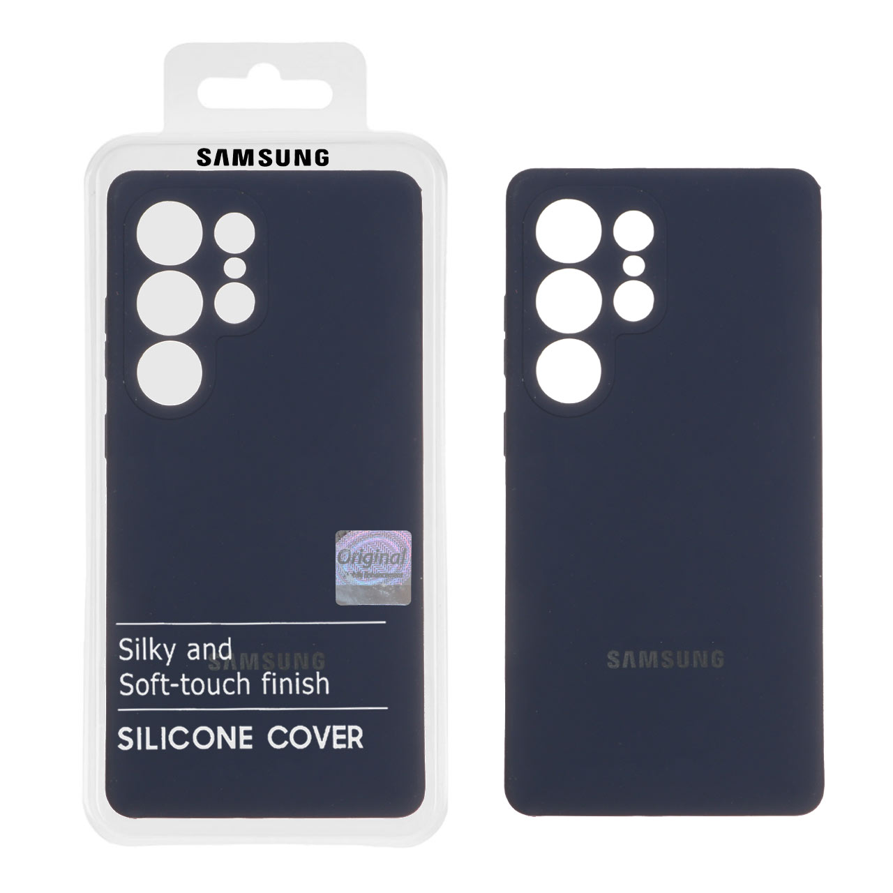 قاب سیلیکونی پاک کنی اورجینال Master Quality مدل Samsung Galaxy S25 Ultra - سرمه ای
