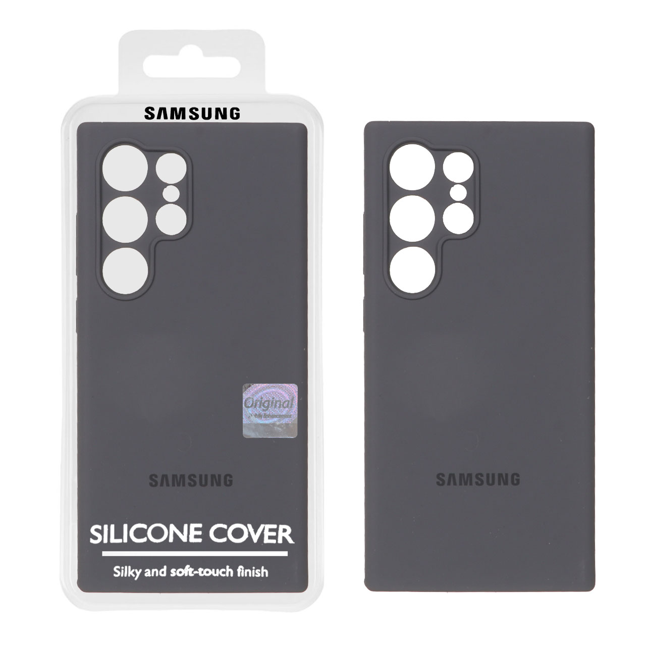 قاب سیلیکونی پاک کنی اورجینال Master Quality مدل Samsung Galaxy S24 Ultra - خاکستری