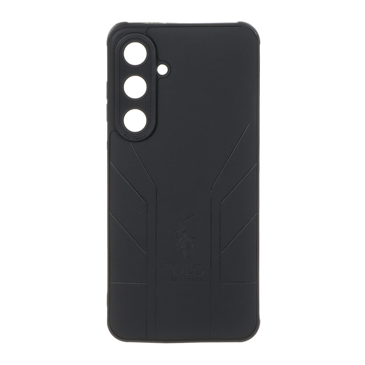 قاب طرح چرم POLO Ralph Laren مدل Samsung Galaxy S24 FE - مشکی