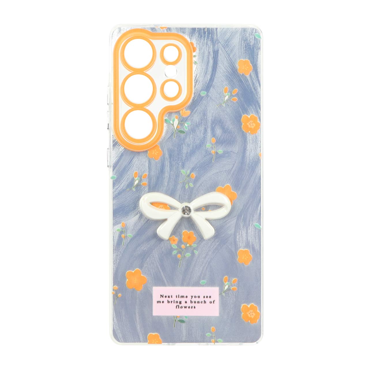 قاب اطلسی Flower پاپیون دار Samsung Galaxy S25 Ultra