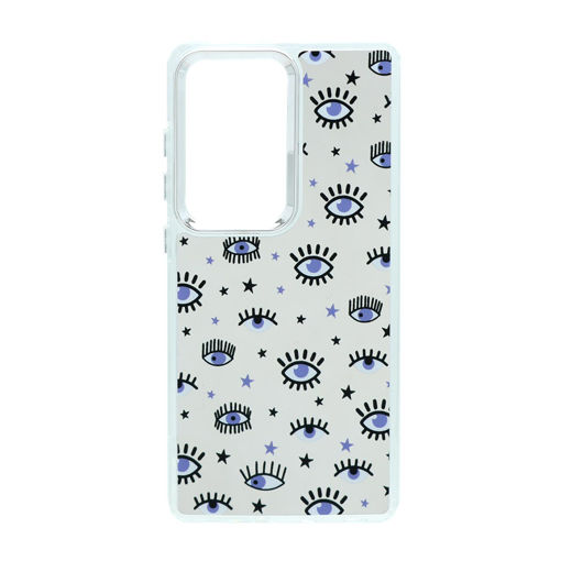 قاب آینه ای طرح دار لنز متال Samsung Galaxy S25 Ultra