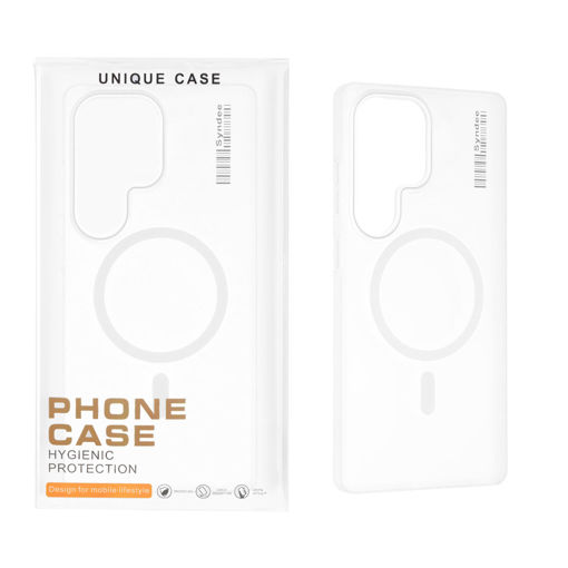 قاب اورجینال Unique Case Syndee مات Magsafe مدل Samsung Galaxy S25 Ultra - سفید