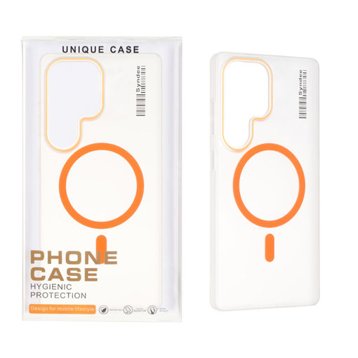 قاب اورجینال Unique Case Syndee مات Magsafe مدل Samsung Galaxy S25 Ultra - نارنجی