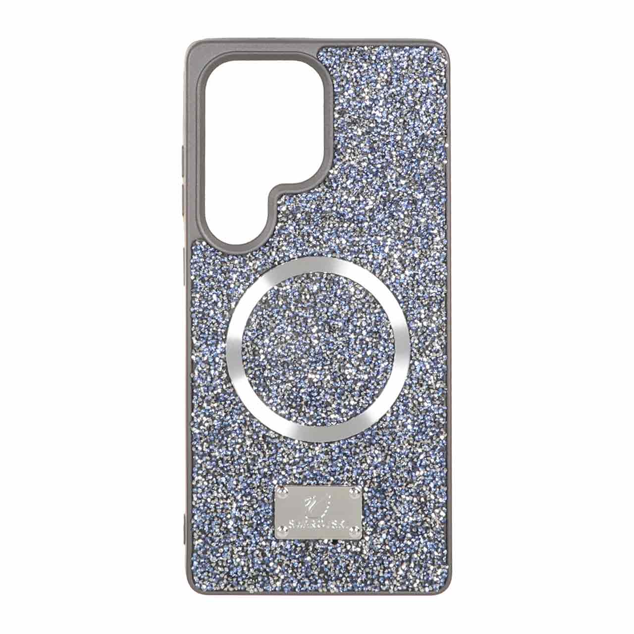 قاب Swarovski Magsafe مدل Samsung Galaxy S25 Ultra - آبی