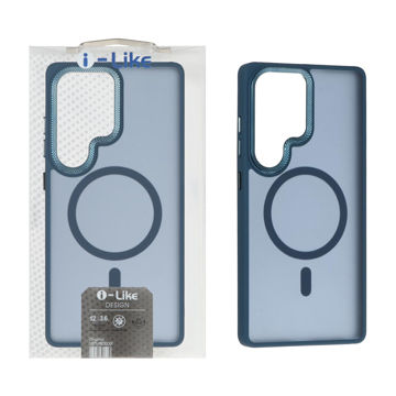 قاب اورجینال i Like مات Magsafe لنز کربن Samsung Galaxy S25 Ultra - سرمه ای
