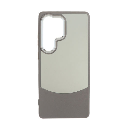 قاب دو تکه Texture لنز آلومینیومی دودی Samsung Galaxy S25 Ultra - خاکستری