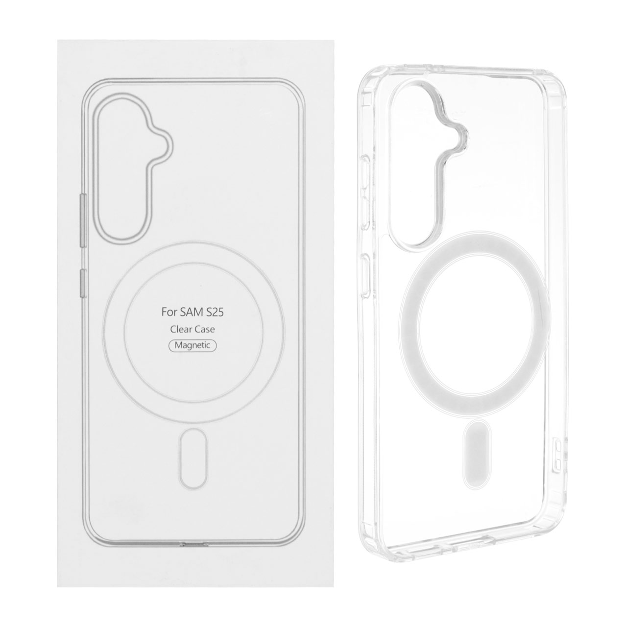 قاب شفاف Samsung Galaxy S25 با قابلیت شارژ MagSafe