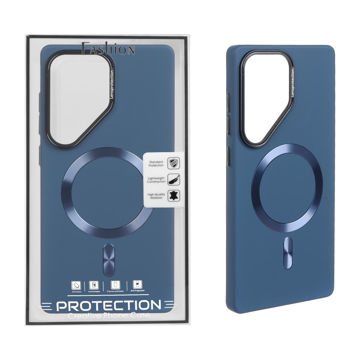 قاب اورجینال Lensprotection پشت سخت Magsafe مدل Samsung Galaxy S25 Ultra - سرمه ای
